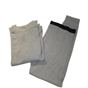 CYZ Mens Thermal Long Underwear Set 2XL Gray Waffle Knit Top Bottoms Lightweight